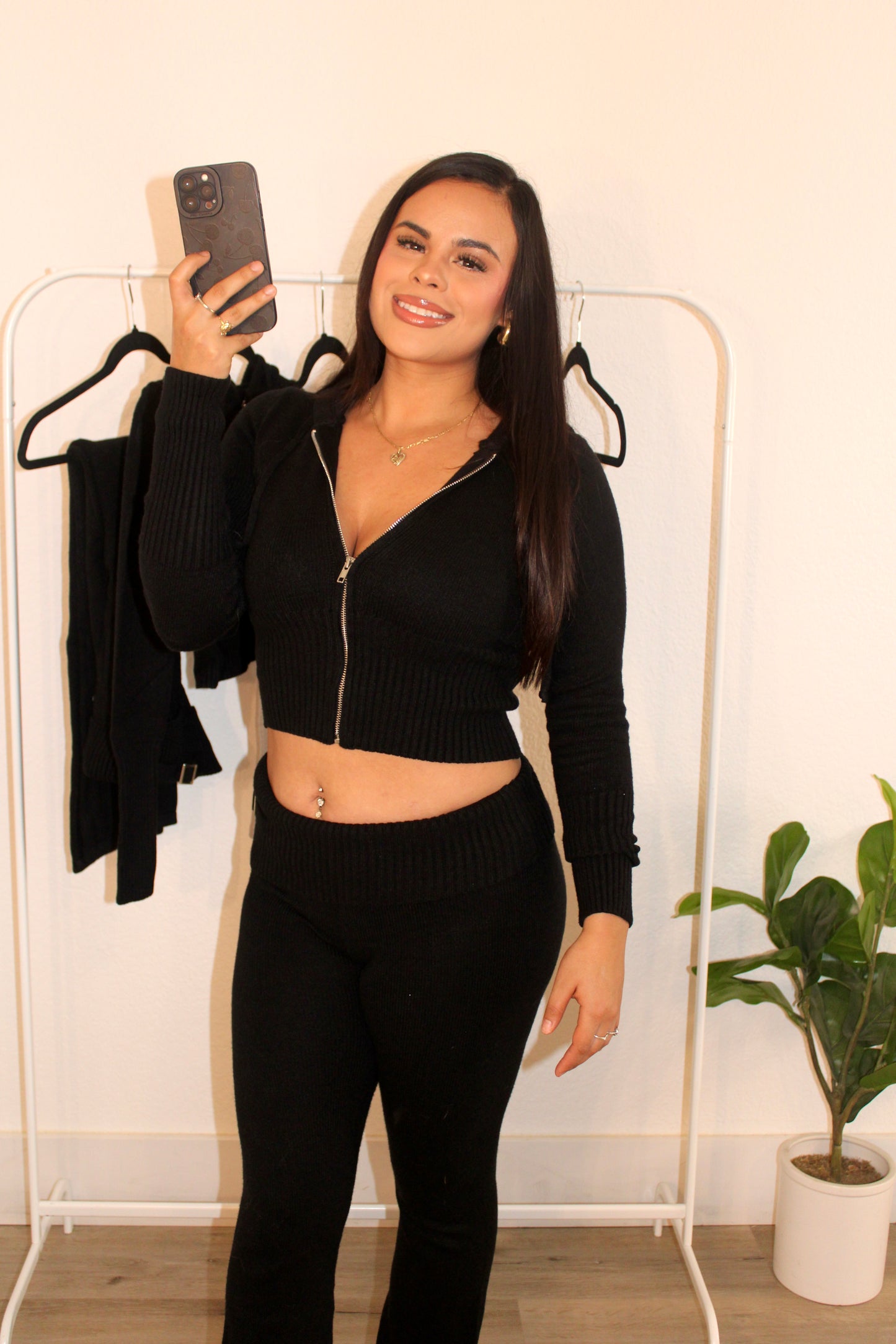Sweater Knit Two-Piece Set