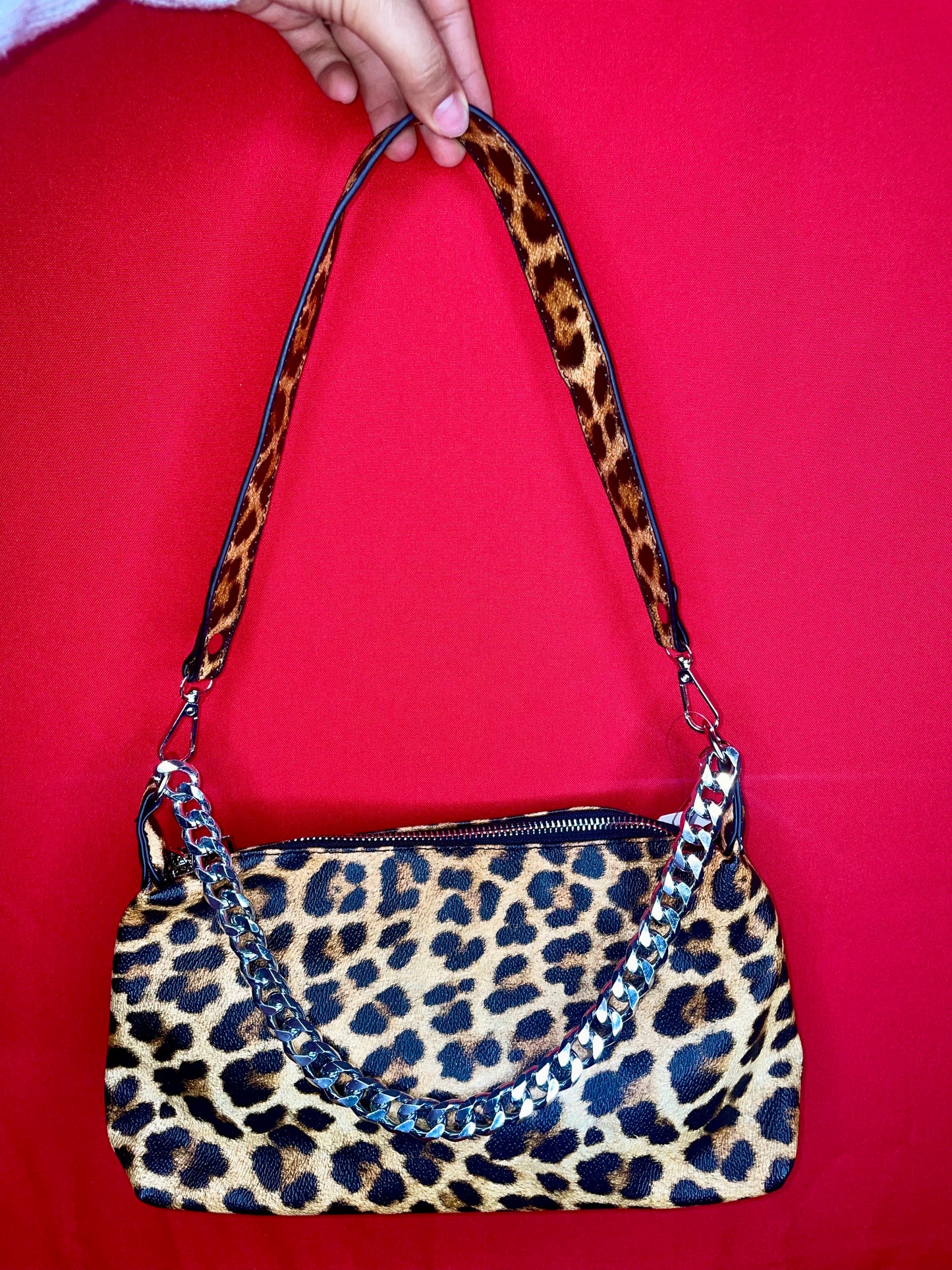 Leopard Print Crossbody Bag