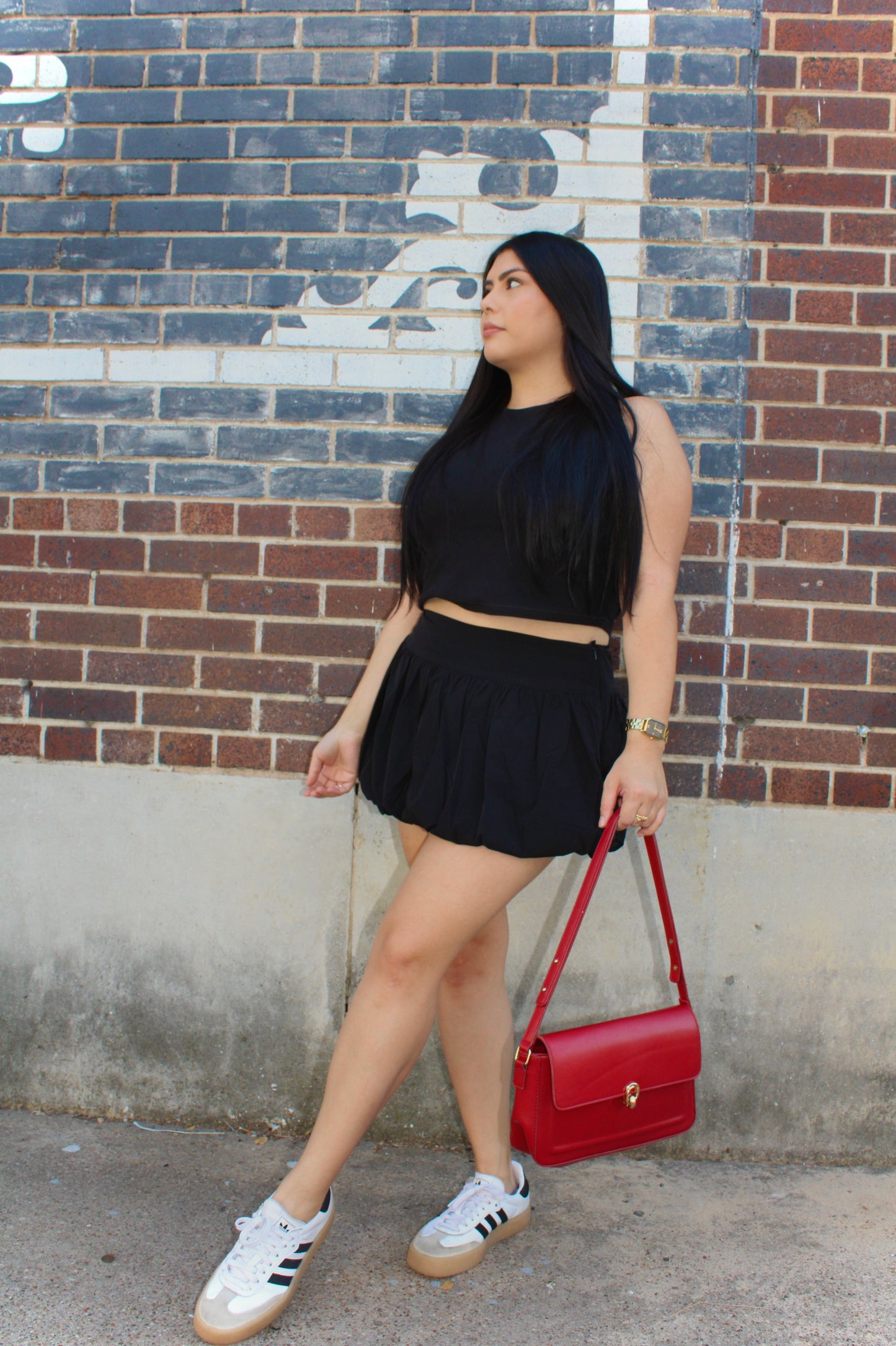 Bubble Black Skirt