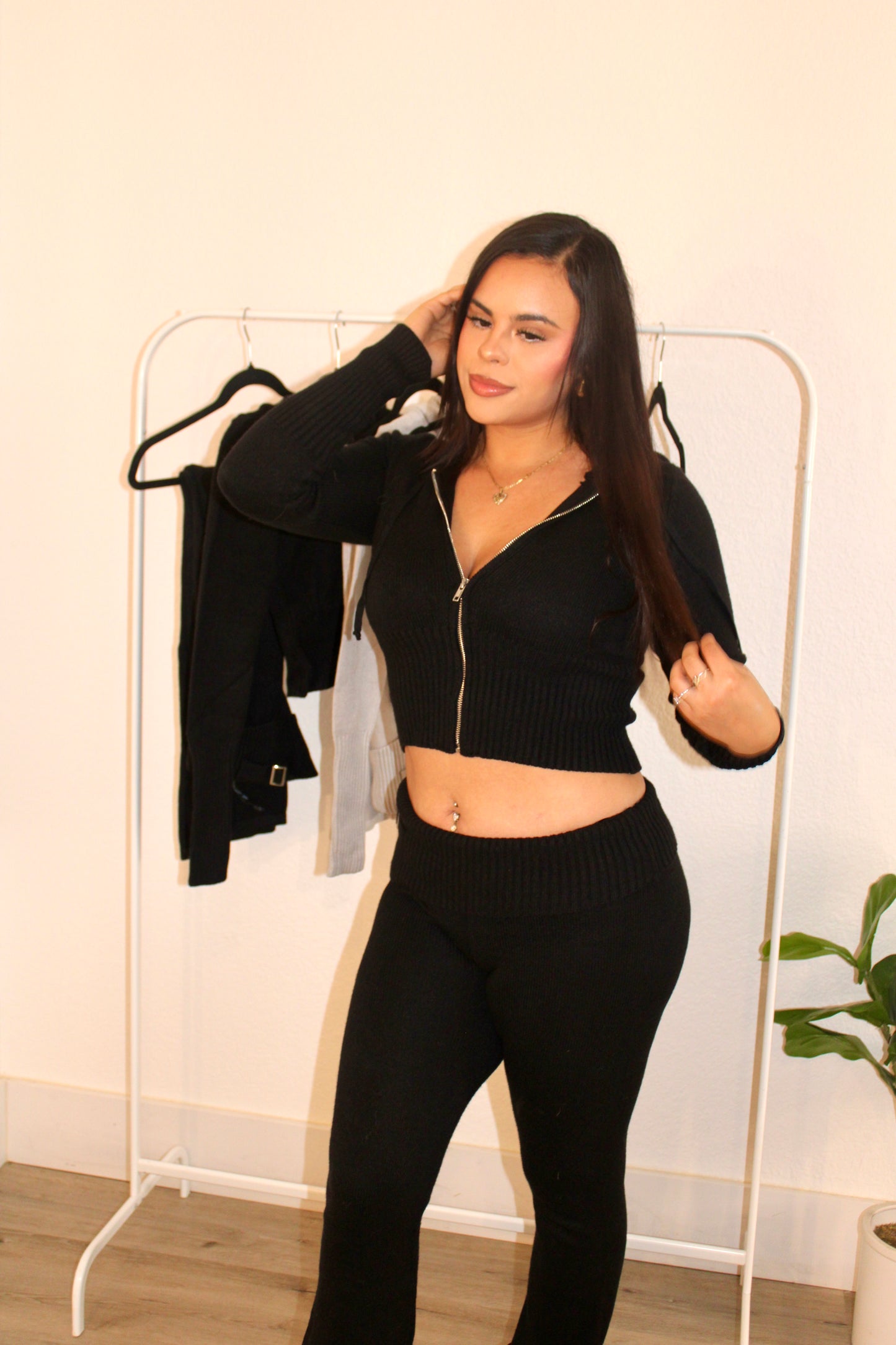 Sweater Knit Two-Piece Set