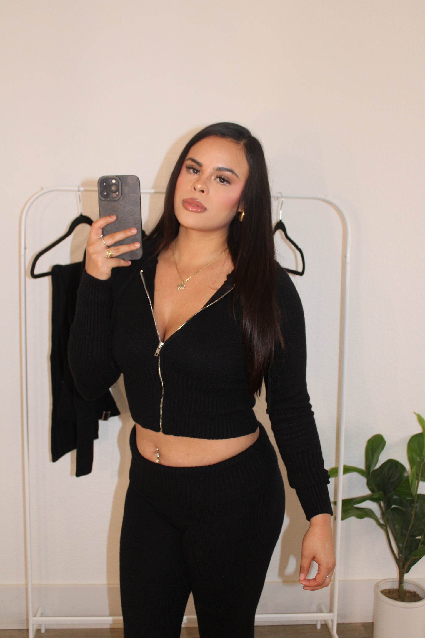 Sweater Knit Two-Piece Set