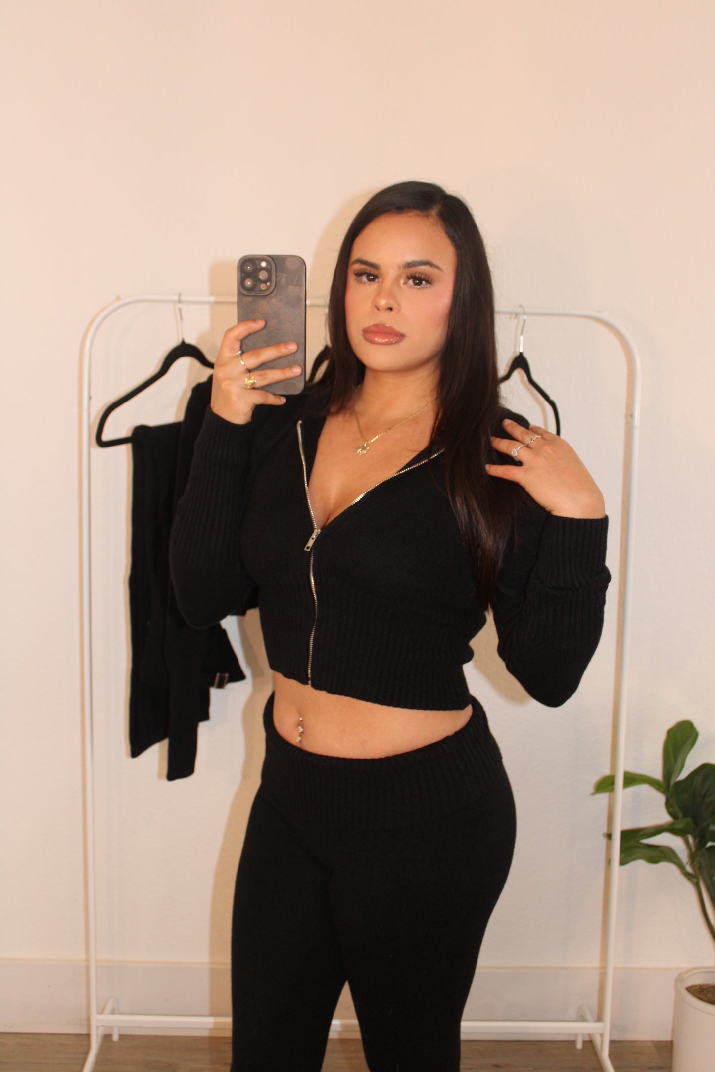Sweater Knit Two-Piece Set