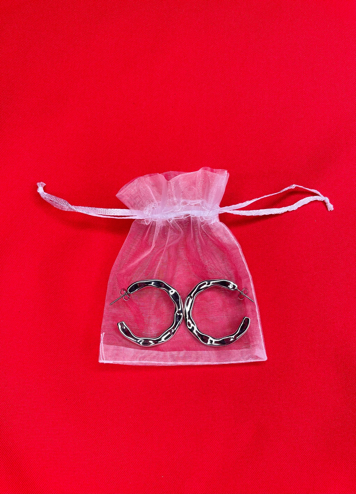 Silver hoops