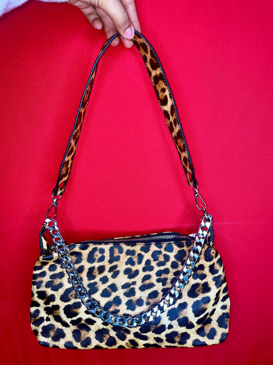 Leopard Print Crossbody Bag